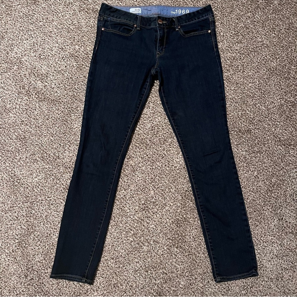 GAP 1969 Women's Size 10 Midnight Blue Skinny Jeans